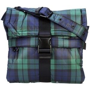 Puma x Fenty tartan plaid print on padded rayon envelope bag. See * below